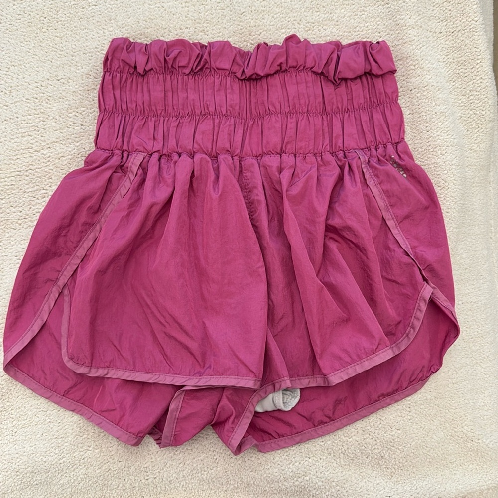 free people pink workout shorts